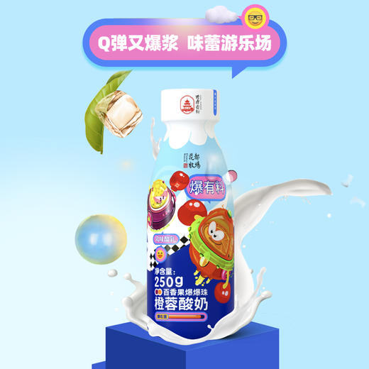 爆浆口感贵州特产山花爆爆珠系列酸奶250g*6瓶2-6℃冷藏顺丰包邮 商品图4