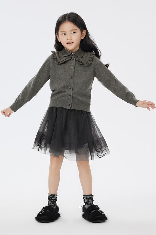 jnby  23年春款  一字扣毛茸茸凉鞋 6N3M12690 商品图0