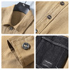 【新款DQ】大依优型大码男士拼接牛仔外套新款牛仔衣青年百搭上衣潮款 商品缩略图2
