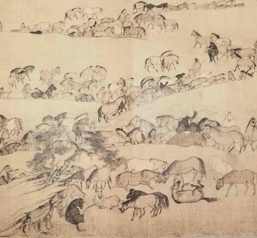 《李公麟 五马图 临韦偃牧放图》，16开，册页装，李公麟绘，四川美术出版社2017年一版一印，定价88，售价35元。 商品图10