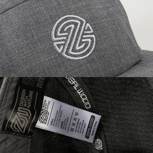 赛乐ZEALWOOD檐鸭舌帽五片帽男女纯色羊毛帽子新款时尚显脸小棒球帽 商品图6