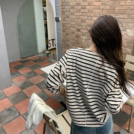 <曾小咸推荐>现货秒杀 ！微信超特价！条纹长袖t恤 日常129.99 立减60 秒杀69.99！加长款牛仔裤  秒杀79.99！！ 商品图3