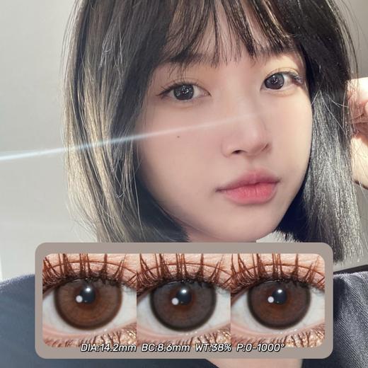 BebeBest年抛·Silk系列 遛遛棕&遛遛灰&遛遛黑·14.2mm 0-1000度(无525/575/850/950) 韩产进口·(建议佩戴6-8个月左右更换) 商品图0