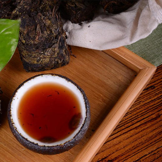 【泾阳茯砖茶】1000克 京东发货 黑茶 金花手筑陕西官茶 茯茶 商品图0