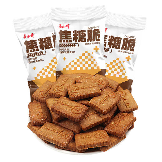 「4袋装！比利时风味」焦糖脆饼干整箱80g/袋 商品图4