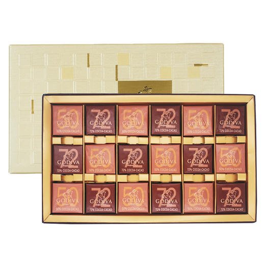 临时下架 GODIVA歌帝梵 商务黑巧系列克力礼盒18片装 商品图0