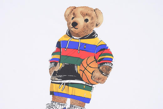 泰迪熊 卫衣篮球熊 撞色边圆领短袖T恤 PT-1120 商品图11