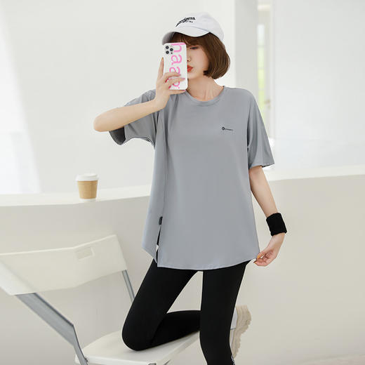 【三件套】跑步套装女夏季户外晨跑运动长袖三件套宽松大码初学者瑜伽健身服 商品图3