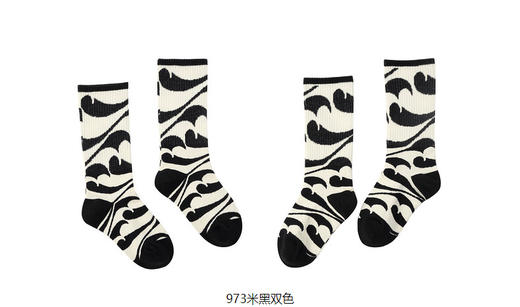 jnby  23年春款   原创图案印花高筒袜子  6N3N13040 商品图5