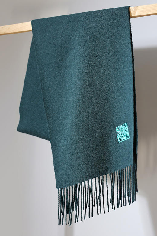 饮水鸟  藏地纹样牦牛绒围巾 商品图7