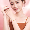 周六福黄金碎金子手链细手绳计价足金碎碎金情侣红手绳送女友礼物 商品缩略图3