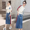 春秋季新款，拼接时尚牛仔套装两件套女装HR-BX2255-1 商品缩略图3