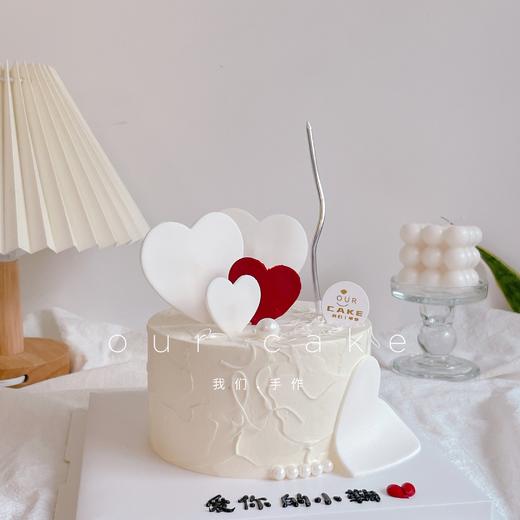 白色恋人爱心情人节七夕蛋糕-低糖处理无添加 商品图3