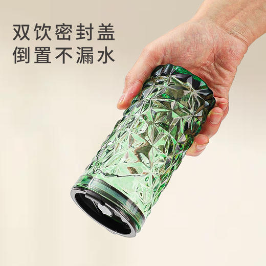 「三色可选！一杯倾心」小熊系列玻璃杯 带吸管杯子创意可爱办公室水杯牛奶杯餐饮用具 商品图4