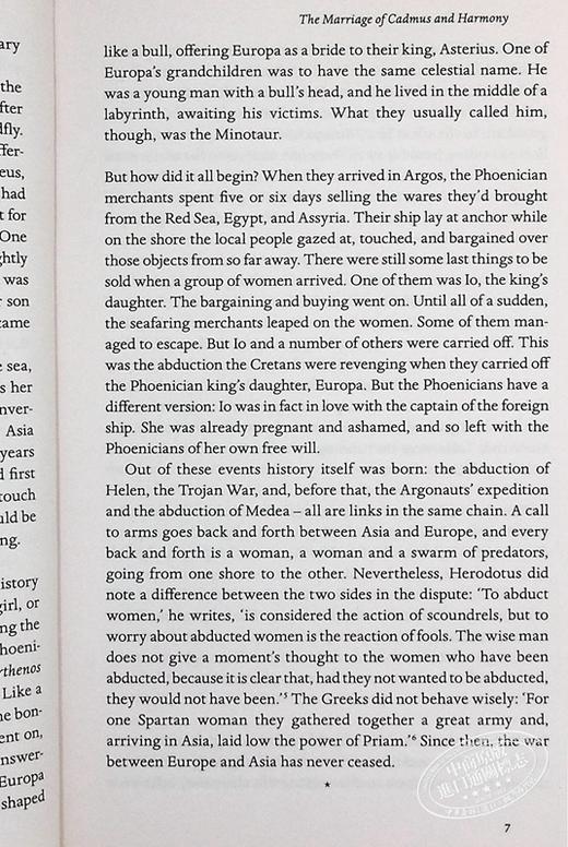 【中商原版】西蒙·斯卡玛斯卡德摩斯与哈莫尼的婚姻（古希腊神话） 英文原版 The Marriage of Cadmus and Harmony Roberto Calasso 商品图6