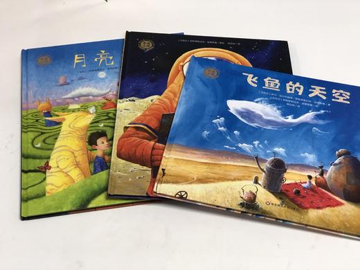 精装3册 奇遇之境 飞鱼的天空 月亮猫 儿童想象力培养绘本给孩子的科幻奇幻梦幻绘本3–6岁幼儿园老师推荐4-5岁以上故事书大班阅读 商品图8