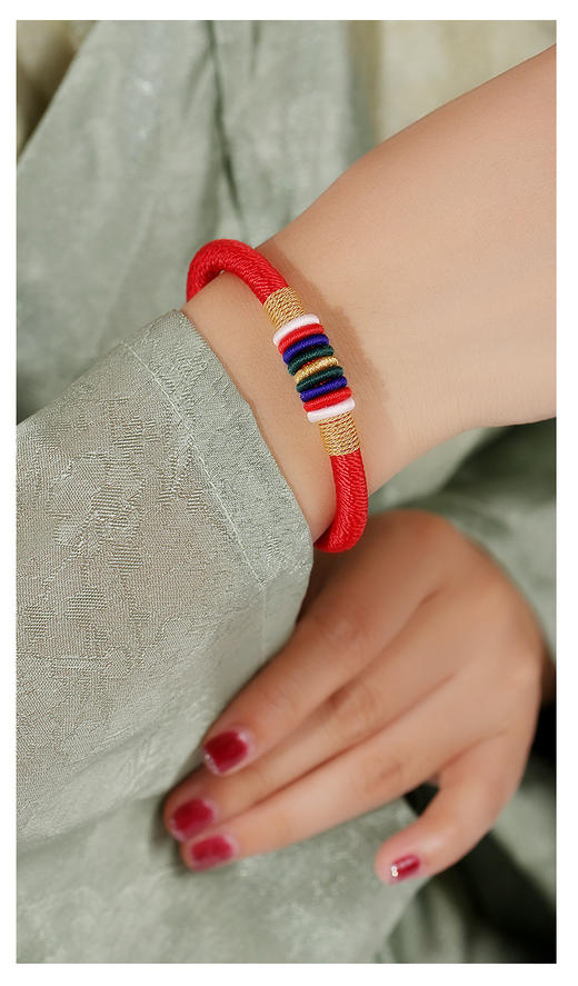 五行色金刚结编织手链 商品图1