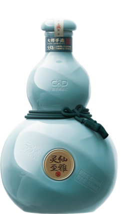 53°灵仙至雅酱香白酒6瓶装（500ml*6）