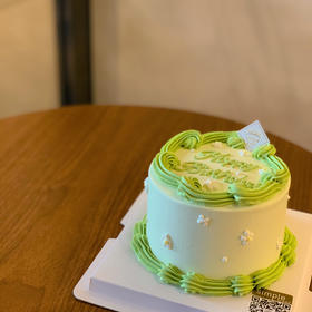 清新开心果绿蛋糕