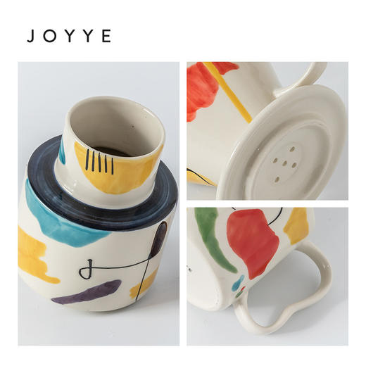 JOYYE 乐天派咖啡杯套装  个性浮雕 多人套装 商品图7