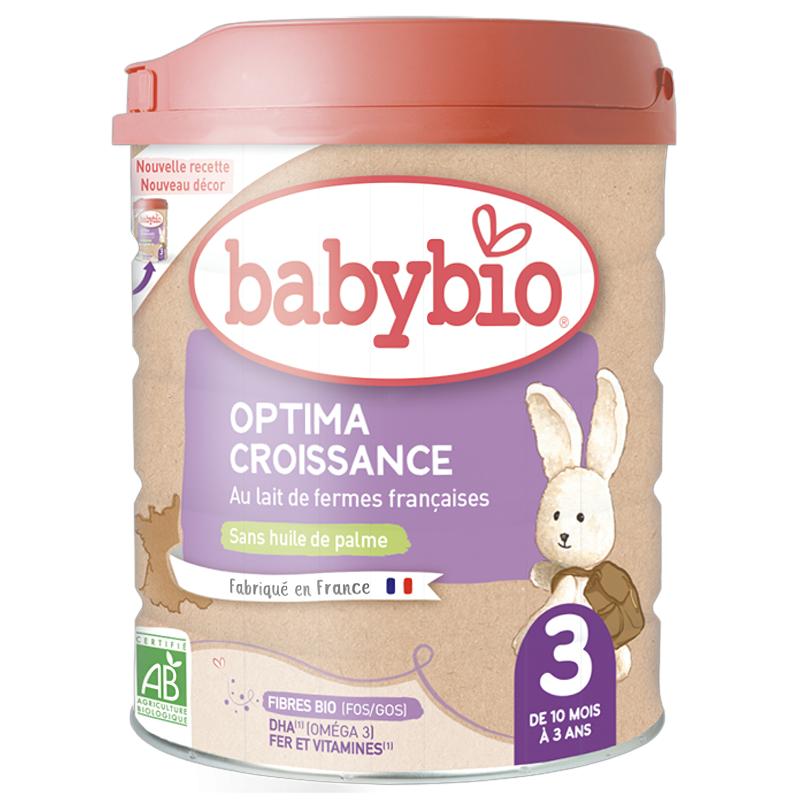 【保税直发】法国伴宝乐BABYBIO OPTIMA 1-3段近母乳型-800克