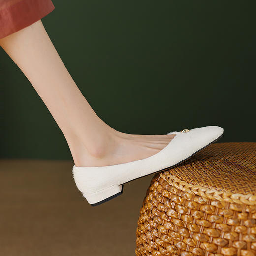 质感拉满，胎马毛里外全真皮小单鞋NJMK-S031 商品图9