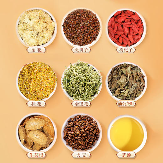 【限时活动拍3发11盒】 源自1921年时珍颜究堂蒲公英菊花枸杞决明子茶  传承百年李时珍古法配方 菊花枸杞决明子茶即冲即饮牛蒡根肝火旺盛去养肝护肝熬夜养生茶  150g/盒 商品图1