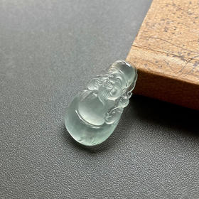 玻璃种翡翠财神爷