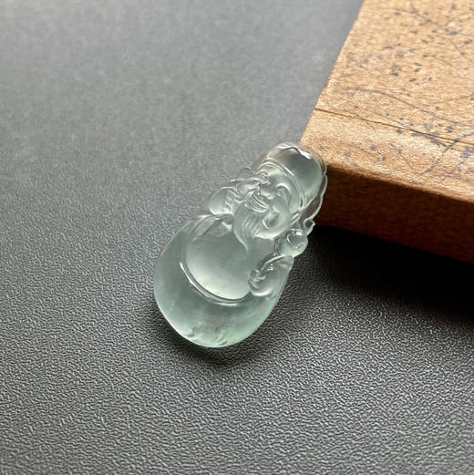 玻璃种翡翠财神爷 商品图0