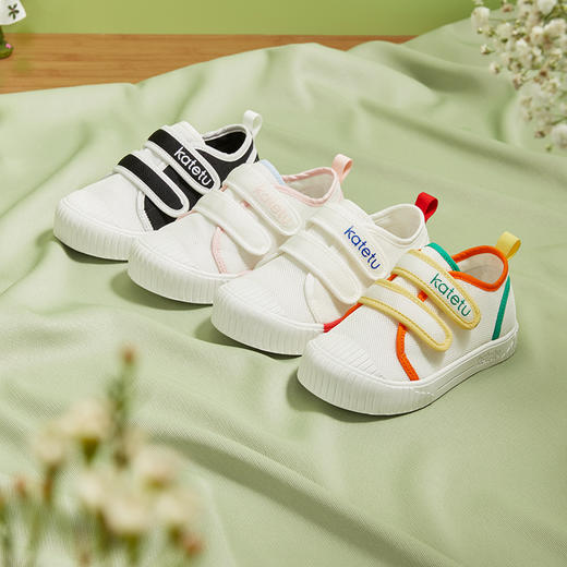 卡特兔宝宝学步鞋2025秋款防滑透气小白鞋女童幼儿园室内鞋 商品图1