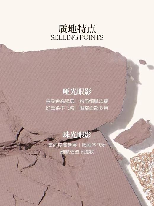 Joocyee酵色四色眼影盘 F10# F11# F12# F13 #F04酵色新品四色眼影盘珠光哑光雾面原生裸色女自然多用闪片 商品图1