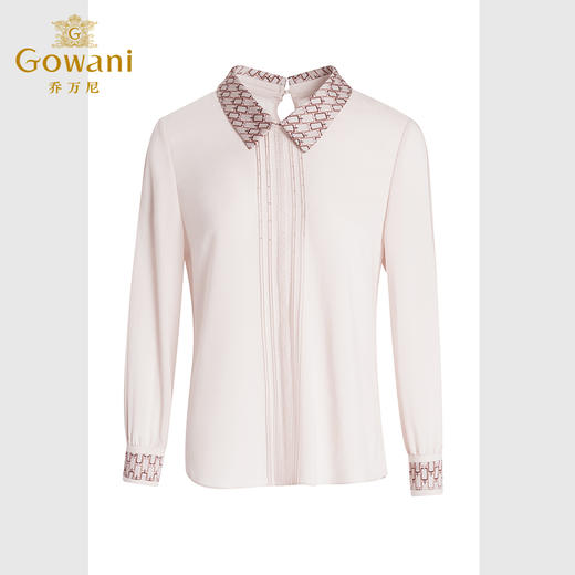 乔万尼衬衫上衣女设计感小众法式高端雪纺长袖气质EF3C902 商品图4