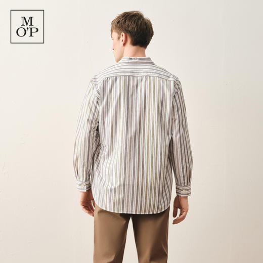 Marc O'Polo/MOP【商场同款】男士纯棉翻领衬衣彩色条纹长袖衬衫362725242130 商品图3