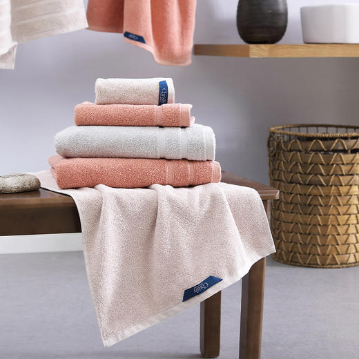 Christy Matlock系列柔软吸水长绒棉毛浴巾组合 商品图1
