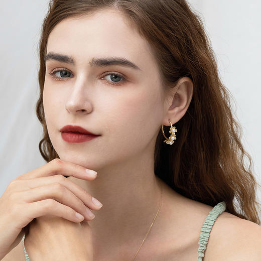 manreya“花海”淡水珍珠耳环 商品图1