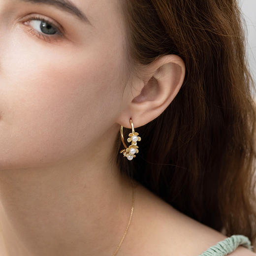 manreya“花海”淡水珍珠耳环 商品图4