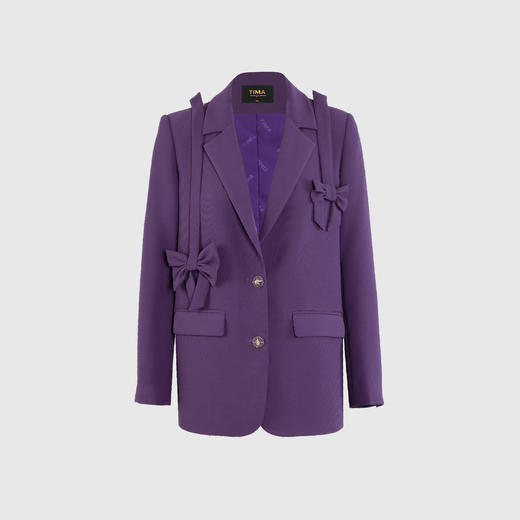 蝴蝶结装饰减龄西服 商品图0