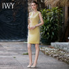 IWY/气质小洋装女春季黄色职业连衣裙收腰显瘦无袖西装裙两件套内搭Q830 商品缩略图3