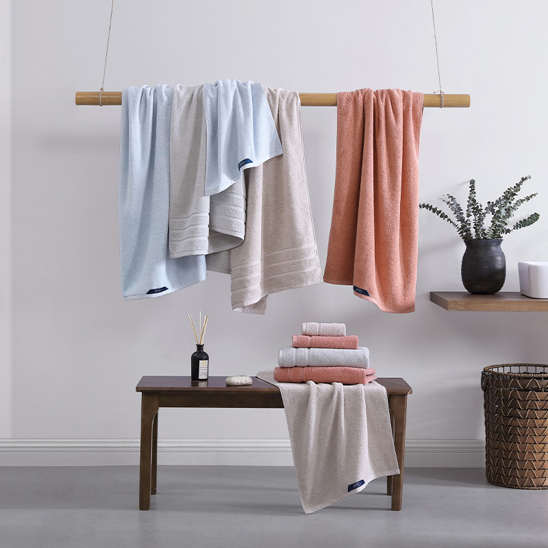 Christy Matlock系列柔软吸水长绒棉毛浴巾组合