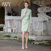 IWY/播音艺考主持人正装女大学生面试服装2023新款职业连衣裙收腰Q843 商品缩略图1