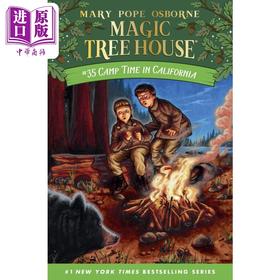 【中商原版】Magic Tree House 35 Camp Time in California 神奇树屋35 桥梁书章节书 中小学生课外读物 英文原版小初文学