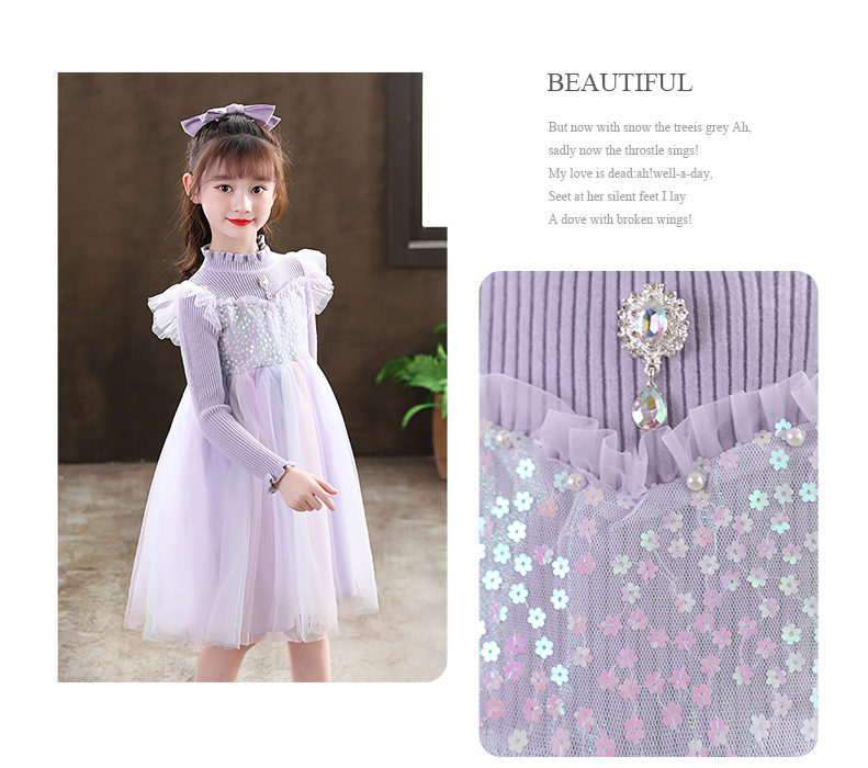 女童演出服儿童表演服服装学生啦啦队蓬蓬裙芭蕾舞蹈服合唱公主裙