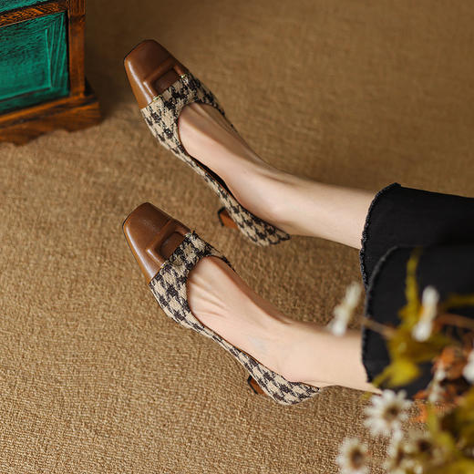 舒适百搭，里外全真皮新款爆款单鞋NJMK-K515 商品图11