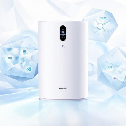 【国庆特惠】松下空气净化器家用智能App控制 除甲醛去异味宠物除臭纳诺怡净化除过敏原 F-93C0PX-W白色 商品图0
