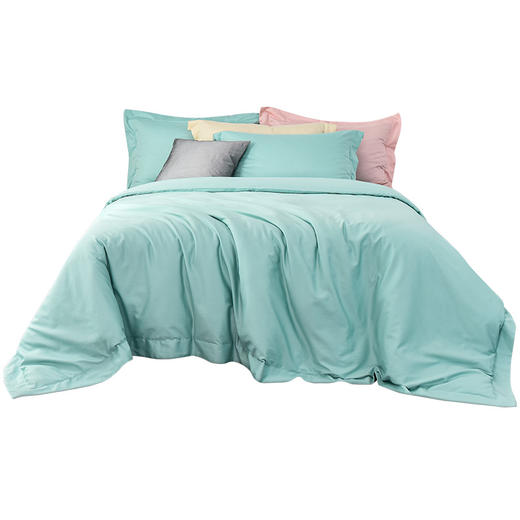 雅芳婷60S零碳摩登丝素色纯色系列连芯扣床上四件套被套枕套床笠四件套MC3923 商品图4