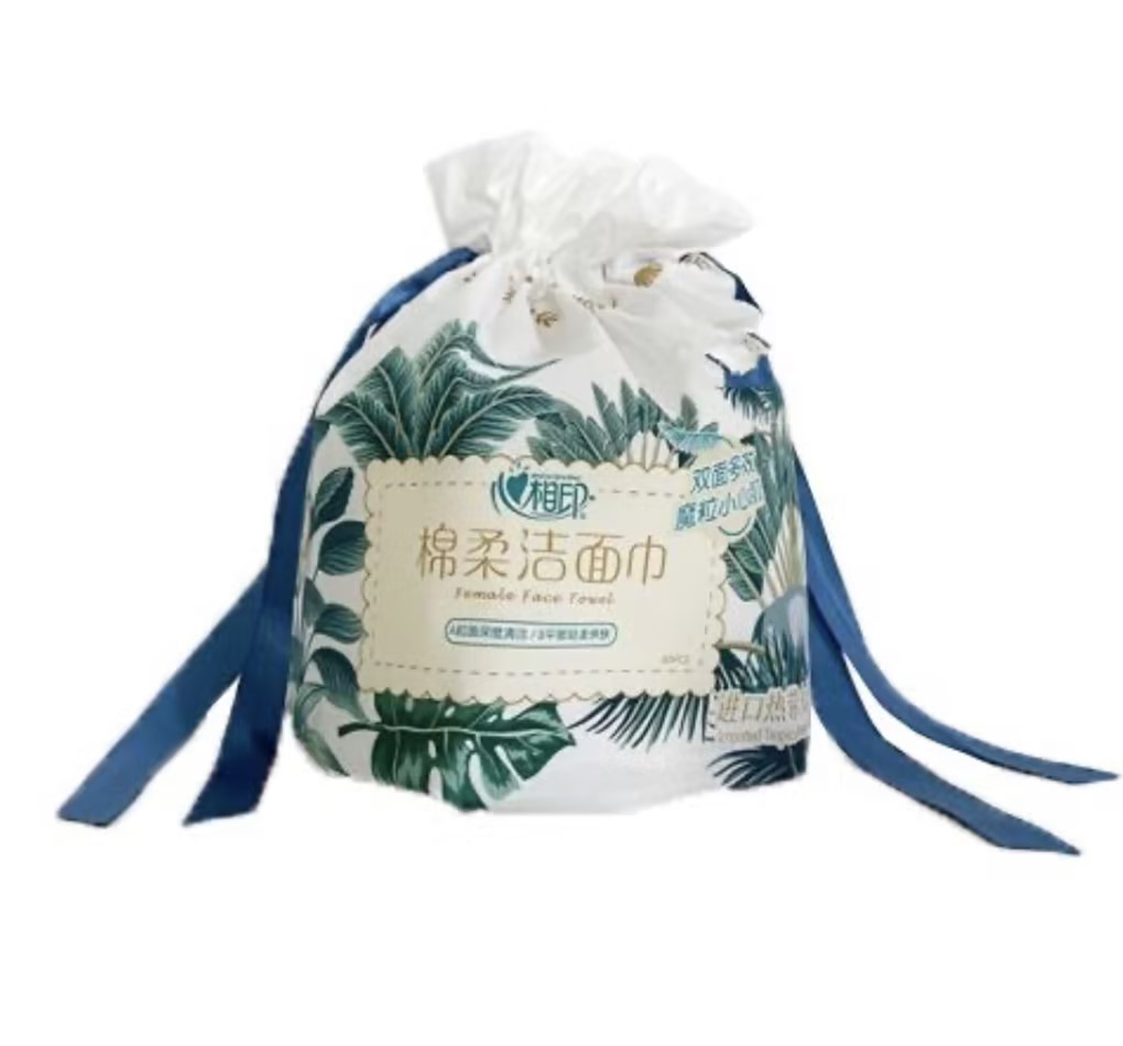 心相印棉柔系列60片装洗脸巾（卷式）