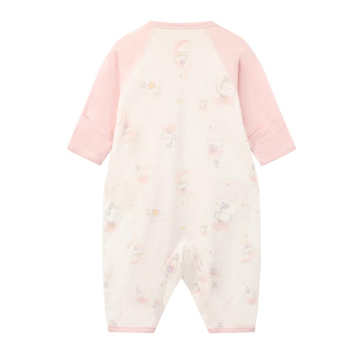 丽婴房-内衣类（春）G3系带连身装1_浅粉 商品图1