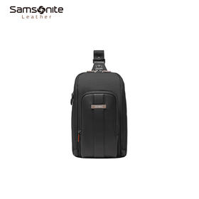 新秀丽SBL Zeltus系列高端商务弹道尼龙配牛皮单肩包HR4*002