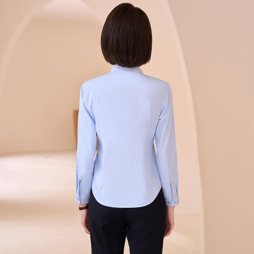 【精美刺绣】罗蒙春季女装长袖衬衫女士正装商务通勤职业工装棉质衬衣 商品图5