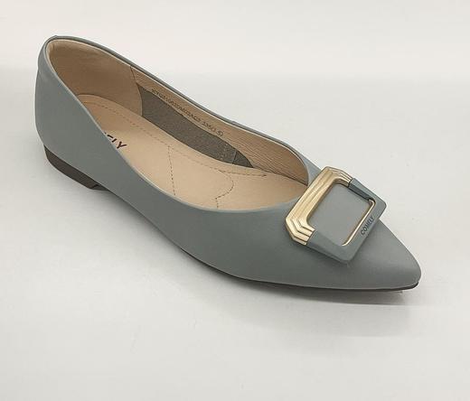 2楼康莉COMELY女鞋2023春季新款软牛皮平底尖头舒软女单鞋 商品图2